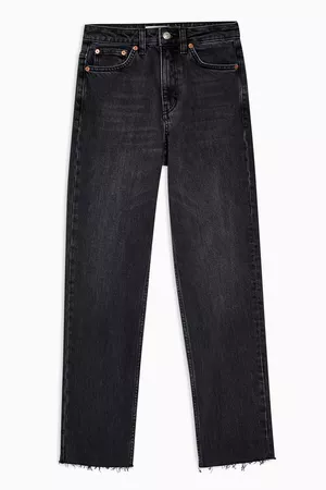 CONSIDERED Washed Black Straight Jeans | Topshop