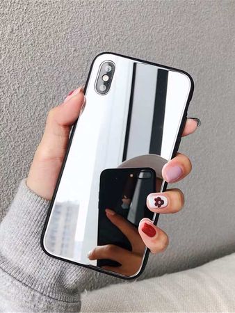 1pc Mirror iPhone Case | ROMWE USA