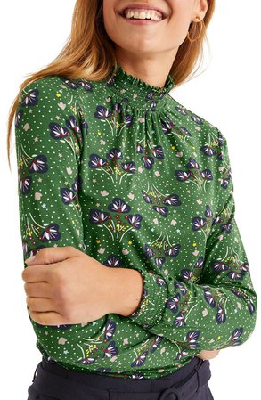 Boden Connie Floral Jersey Top | Nordstrom