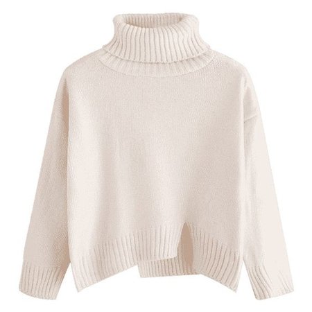 crop turtleneck sweater