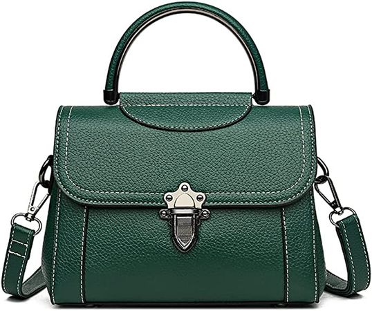 Top Handle Flap Crossbody Bags for Women Leather Handle Purses Fashion Simple Shoulder Bag Satchel Handbag Tote (Green): Handbags: Amazon.com