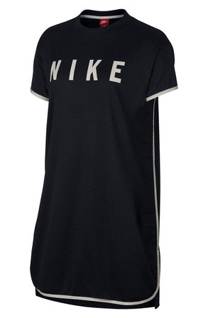 Nike Sportswear Short Sleeve Dri-FIT Mesh T-Shirt Dress | Nordstrom