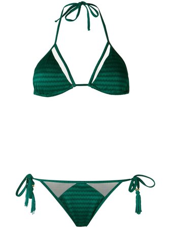 Brigitte Triangle Bikini Set 7101C Green | Farfetch