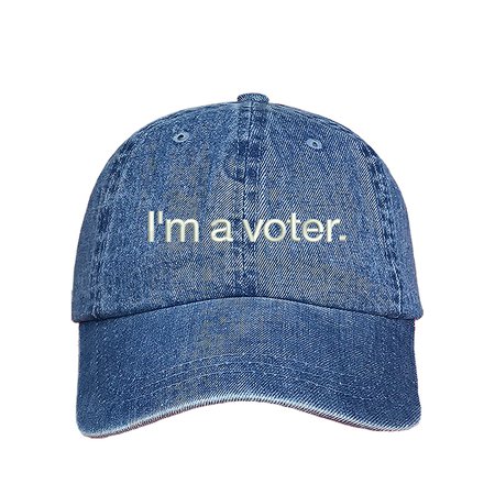 I'm a voter Dad Hat, Anti Trump Baseball Hat, Empowered women hat, Register to vote hat , Patricotic Dad Hat, Donald Trump Dad Cap, Vote