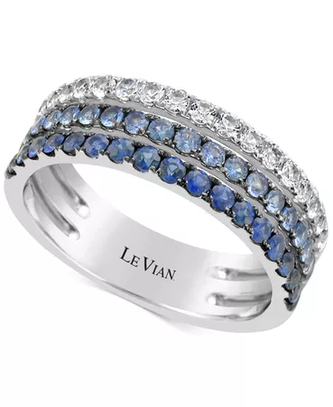 Le Vian Blueberry Layer Cake Blueberry Sapphires (9/10 ct. t.w.) Ring in 14k White Gold