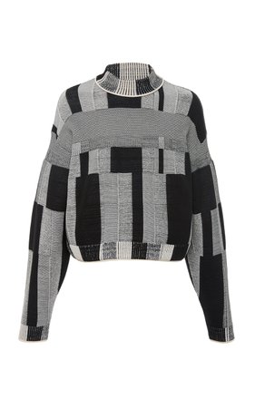 Patchwork Cotton-Jersey Sweater by Proenza Schouler | Moda Operandi