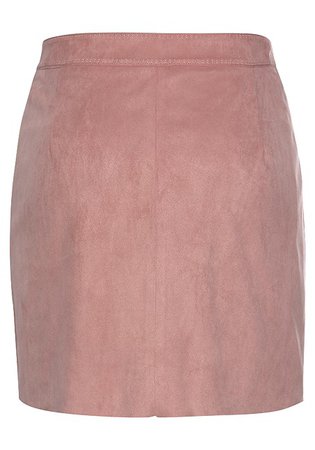 Rose Suede Mini Skirt from LASCANA