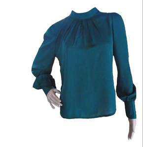 Emerald Pleated Blouse – Graeme Alden Clothing