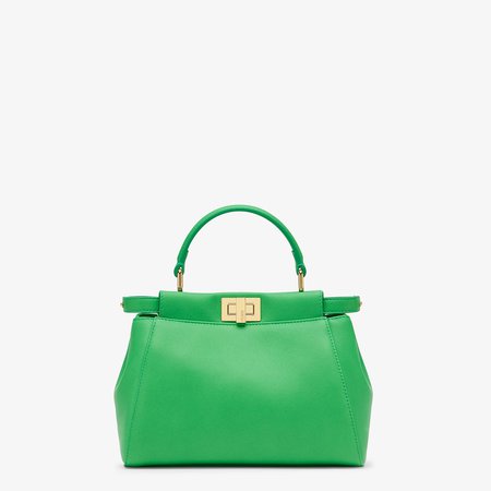 Green nappa leather bag - PEEKABOO ICONIC MINI | Fendi