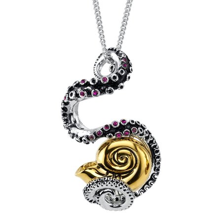 Disney X RockLove The Little Mermaid Ursula Tentacle Shell Large Necklace – RockLove Jewelry