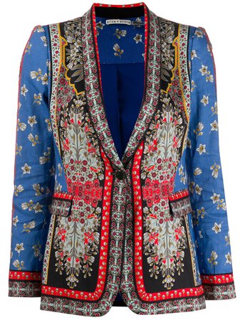Alice+Olivia printed shawl blazer £561 - Shop Online. Same Day Delivery in London