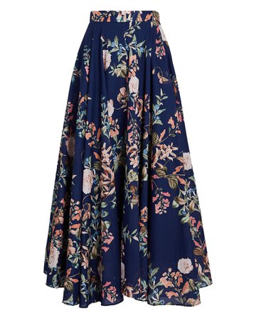cara cara Aquinnah Floral Print Maxi Skirt | INTERMIX®