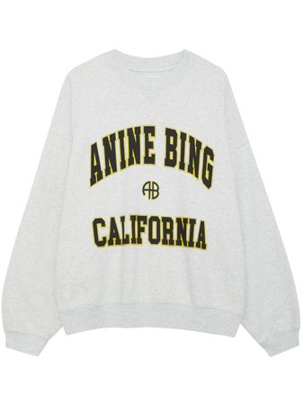jaci california sweatshirt woman gray in cotton - ANINE BING - d — 2