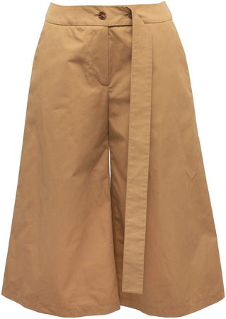 Lake Studio Belted Cotton Shorts Size: 38