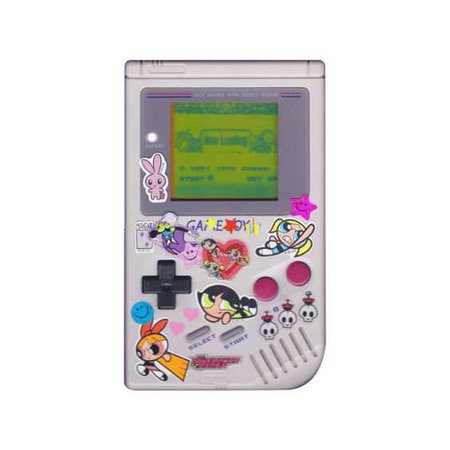 gameboy with stickers