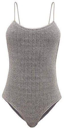 Lumiere Lame Swimsuit - Womens - Grey