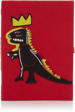 Olympia Le-Tan Basquiat Dinosaur Book Clutch