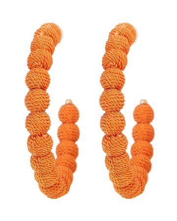 Threaded Hoop Earrings