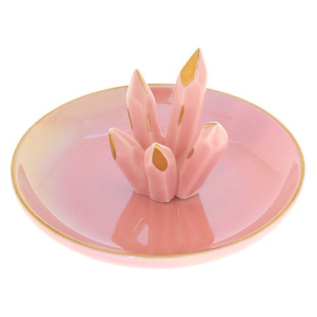 Ceramic Rose Quartz Jewelry Holder Tray - Pink | Icing US