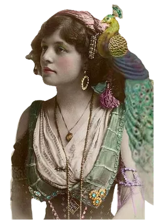 fortune teller gypsy retro sticker by @marieantoinette2