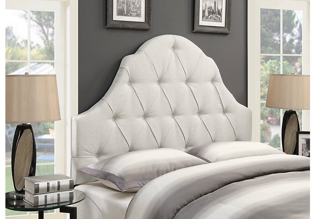 Carly Linen Full Queen Upholstered Headboard  - Headboards Colors