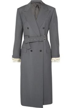 Prada - Belted mohair and wool-blend coat