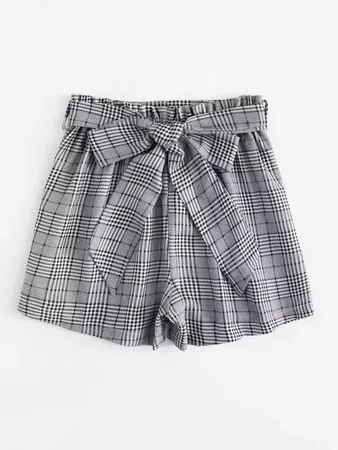 Shorts avec lacet de taille -French SheIn(Sheinside)