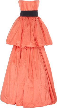 Leal Daccarett Posilipo Sil-Taffeta Gown Size: 0