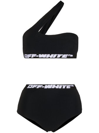 Off-White one-shoulder Bikini Set - Farfetch