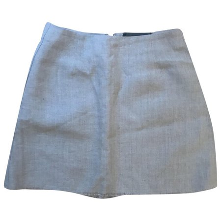 Linen mini skirt Reformation Beige size 2 US in Linen - 7563748