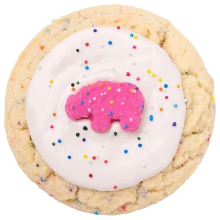 crumbl frosted animal cracker cookie
