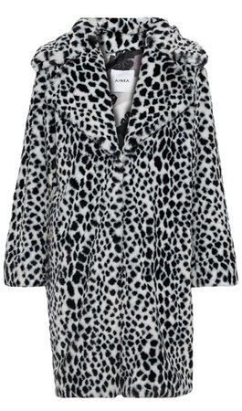 Ainea white leopard jacket