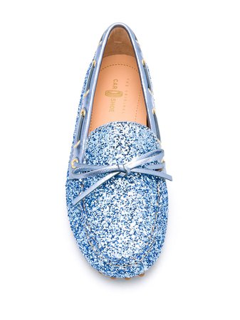Car Shoe gliter detail loafers blue KDD006FD00536B - Farfetch