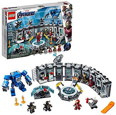 Amazon.com: LEGO Marvel Avengers Iron Man Hall of Armor 76125 Building Kit - Marvel Tony Stark Iron Man Suit Action Figures (524 Pieces): Toys & Games