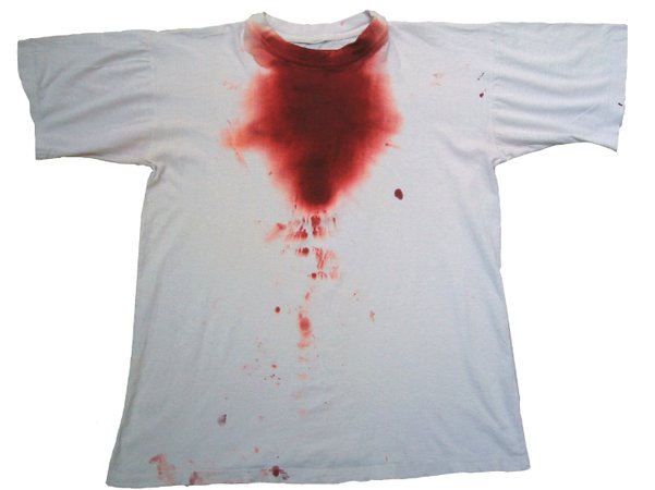 bloody tshirt