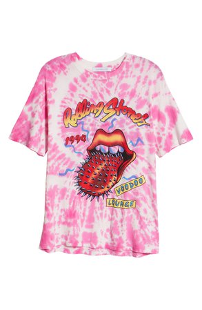 Daydreamer Rolling Stones Voodoo Lounge Tie Dye Graphic Tee | Nordstrom