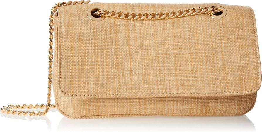Amazon.com: The Drop Women's Koko Chain Strap Flap Bag, Raffia, One Size : Clothing, Shoes & Jewelry