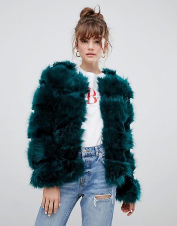 New Look | New Look Fluffy Faux Fur Coat
