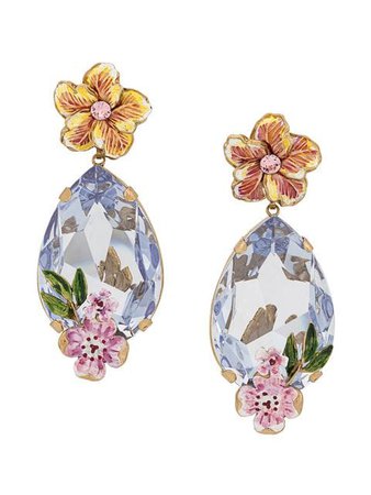 Dolce & Gabbana flower clip-on earrings