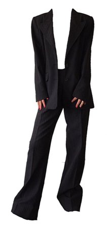 pinstripe suit