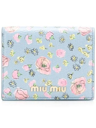 Miu Miu Floral bi-fold Wallet