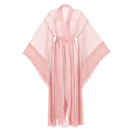 Pink Bell-Sleeved Kimono | Luciela | Wolf & Badger