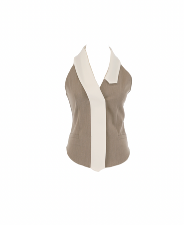 Tie Vest Top (BEIGE) – 2000ARCHIVES