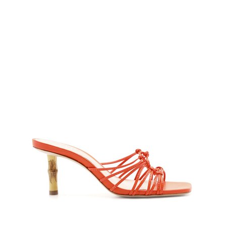 Dileni Strappy Sandal in Leather & Bamboo Heel | Schutz Shoes – SCHUTZ