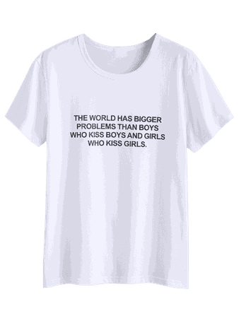 [38% OFF] [POPULAIRE] 2019 T-shirt Jersey Graphique Texte Imprimé Dans Blanc M | ZAFUL FR