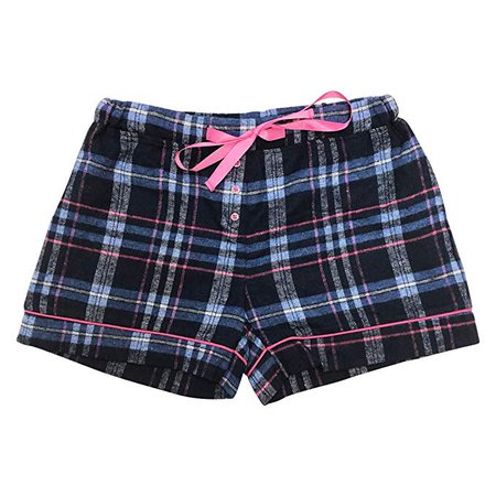 Womens Flannel Boxer Shorts for Women Ladies Boxers Pajama Shorts PJ Shorts Pajama Sleep Shorts for Women at Amazon Women’s Clothing store
