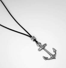 anchor necklace mens silver - Google Search