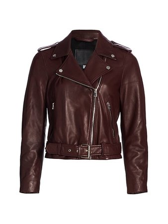 AG Jeans Rory Leather Moto Jacket | SaksFifthAvenue