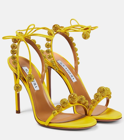 yellow aquazzura heels