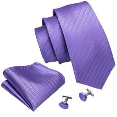 Mens Wedding Tie Goom Purple Paisley Silk Tie Pocket Square Barry.Wang Fashion Designers Neck Tie For Men